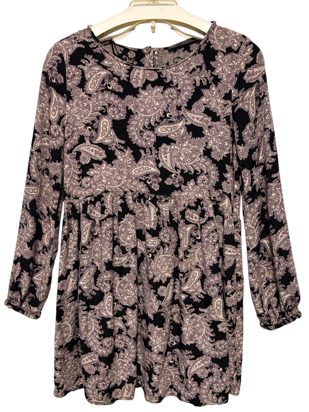 ZARA TRAFALUC Paisley Print Dress Boho Chic